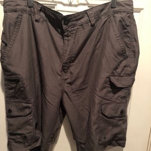 Polyester cargo shorts